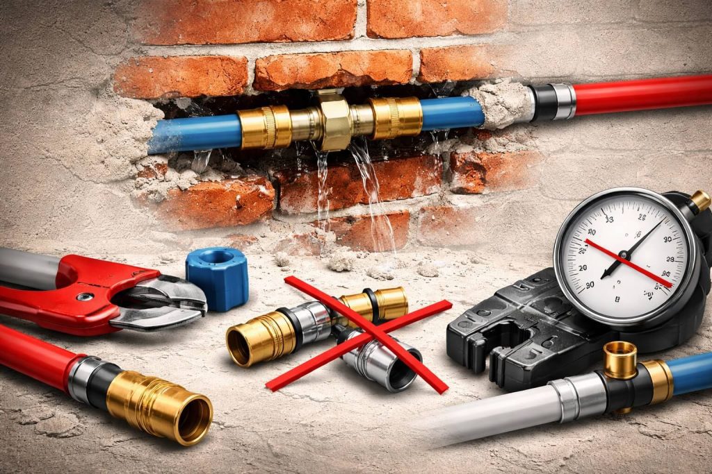 Błędy popełniane przy montażu instalcji PEX.